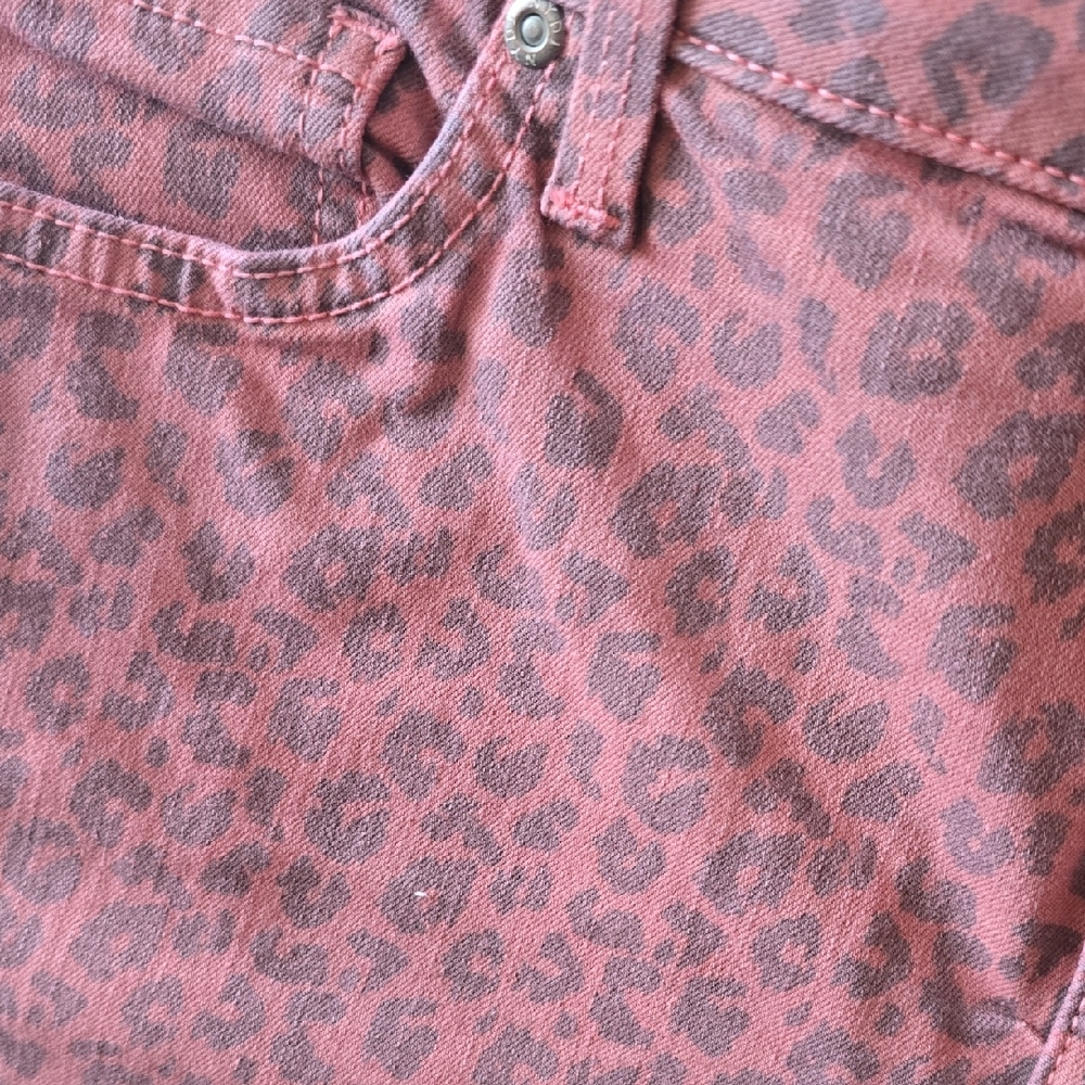 NYDJ Pink Leopard Print Jeans